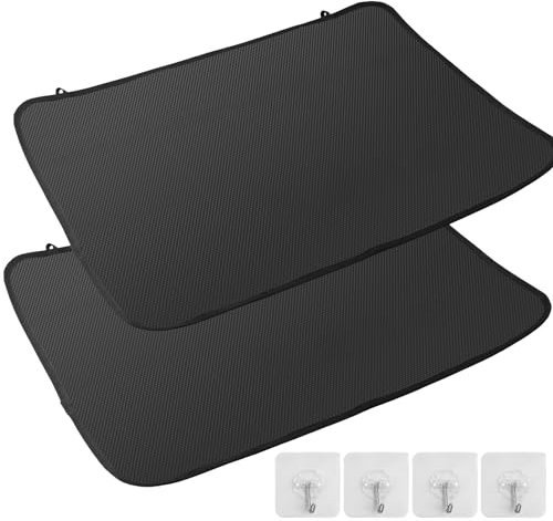 FUNYKICH 2x Cubiertas de Estufa Estera Ignífuga 53 x 75 cm Aislamiento Térmico Protectores de Horno Estera de Protección para Cocinas de Inducción con Ganchos
