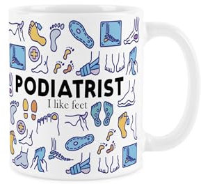 Podiatrist Mug - Humorous Foot Surgeon Themed Novelty Gifts - Tea/Coffee Hot Drinks White Ceramic Cup Present