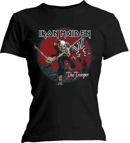 Ladies Iron Maiden Trooper Red Sky Official Tee T-Shirt Womens Girls