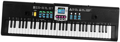 Piano Teclado Teclado Electrónico De Música Digital De 61 Teclas Sintetizador Micrófono De Piano Electrónico Profesional