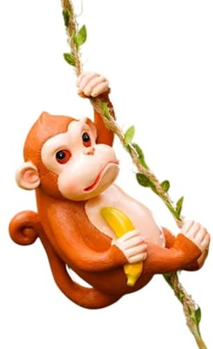 FewNvWa Gartenfigur Aus Harz für Den Außenbereich, AFFE