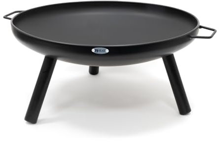 HEAT Outdoor Living Brasero de 60 cm de diamètre avec Pieds et poignées - Brasero de 60 cm de diamètre - pour Le Jardin - 60 x 70 x 28 cm