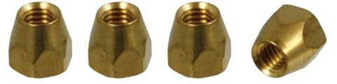 AllParts Brass Truss Rod Nuts For Gibson, 4 Pack