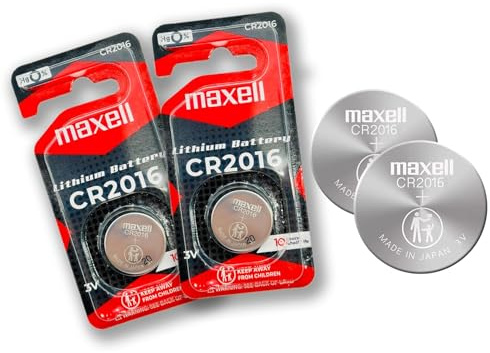 CR 2016 MAXELL LITHIUM BATTERIES (2 piece) 3V Watch 2016 New