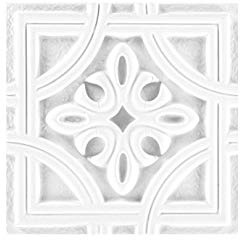 1 Ornament | Stuck | PU | stoßfest | Hexim | 200x200mm | FR33