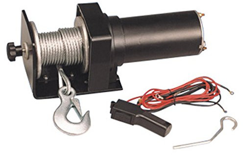 Electric Vehicle Truck Boat Mounted Tow Recovery Winch 12vDC 1500LBS (682kgs)