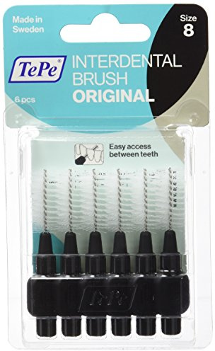 TePe Interdentalbürsten Blisterpackung schwarz 1,5 mm,3er Pack,18 Stück