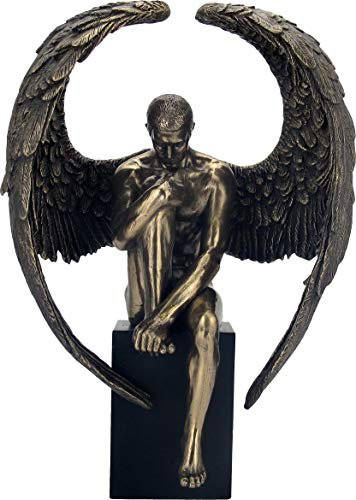 Nemesis Now - Figura Decorativa de ángel (33 cm), Color Bronce