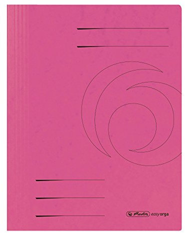 Herlitz Schnellhefter quality A4 Karton, gefaltet, pink, 25 Stück