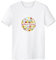 DIYthinker Ostern Religion Christentum Festival nett Bunte Blume Bee Sun Musik gefärbtes Ei Ente Runde Illustration Muster Rundhals Weißen T-Shirt Large Weiss