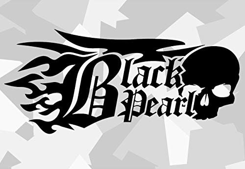 HR-WERBEDESIGN 2X Black Pearl Ninja Auto Motorrad Aufkleber Boney EM Dub Decal Tuning Skull