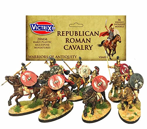 Victrix - Republican Roman Cavalry - 12 Figures - 28mm Plastic Miniatures - Punic Wars