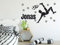 GRAZDesign Wandtattoo Fussball mit Name Kinderzimmer, Geschenk für Junge, Fussballspieler mit Ball, personalisierte Fußball Geschenke für Kinder / 87x50cm / Schwarz