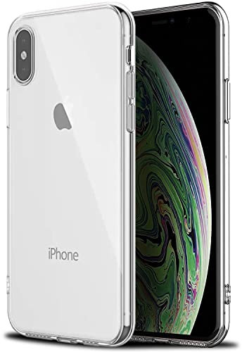 TUDIA Ultra Thin TPU Clear Case Compatible with iPhone XS MAX Case (2018), Lightweight Anti-Scratch Shockproof Slim Clear Soft Rubber Bumper Drop Protection Rubber Transparent Protective Phone Cover