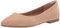 Amazon Essentials Women's Pointed-Toe Ballet Flat, Beige Microsuede, 5.5 UK Wide