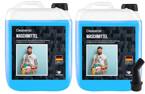 Cleanerist - Color Waschmittel flüssig für 700 Wäschen Buntwäsche - 2x 10l Flüssigwaschmittel Konzentrat für bunte & dunkle Wäsche - XXL Vollwaschmittel mit Frischeduft für 20-95°C, statt Pods, Pulver