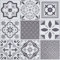 Decomeister Selbstklebende Bodenfliesen Kunststoff Fliesen Vinyl-Fliesen Klebefliesen Dekorfliesen mit Kleber Bodenbelag 2m² – 22 Stück á 30,5 x 30,5 cm Ornament Oriental tiles