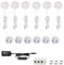 Lampe de Placard LED 15W, 1500 Lumen, Blanc Froid, Lampe Sous Meuble Cuisine LED, Accessoires Inclus, Eclairage Sous Placard Vitrine, Spot Encastrable pour Cabinet Cuisine, Lot de 6