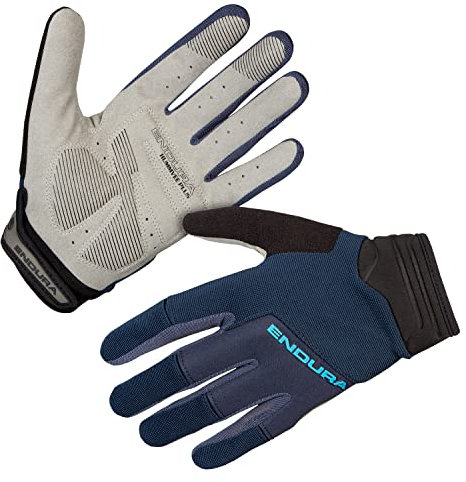 Endura Herren Hummvee Plus Fahrradhandschuhe II | Gel-Polsterung | Knöchelschutz Handschuhe, Schwarz, XS