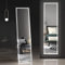 Dripex Miroir sur Pied LED 150X40cm, Miroir Mural avec éclairage, Miroir LED sur Pied, Grand Miroir intégral, 3 Réglables Couleur avec Interrupteur Tactile, pour Chambre à Coucher Salon Noir