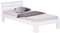Homestyle4u 2190, Einzelbett Holzbett 90x200 mit Lattenrost Weiß Kiefer Jugendbett Bett Bettgestell Massivholz