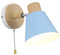 Milageto Applique Murale Simple Applique avec Interrupteur à Tirette luminaire réglable créatif pour Cuisine Lecture Salon Maison Chambre, Bleu