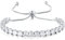 LOVANS Armband Silber Damen mit 4MM Zirkonia Tennisarmband Verstellbares Armbänder für Frauen Geschenke zum Muttertag Geburtstag Weihnachten