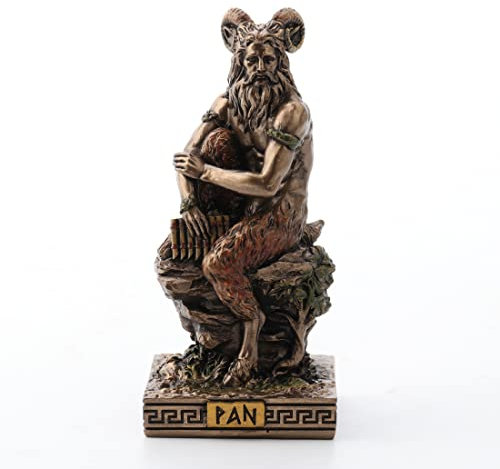 Veronese Design Pan Griechischer Gott der Wildnis, Kunstharz, handbemalt, Miniaturfigur