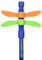 ARK® Wingamajigs® Spinning Fidget in verschiedenen Formen und Farben inkl. Bleistift - (Libelle grün/orange) für Kinder ab 3 Jahren
