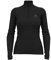 Odlo Damen Funktionsunterwäsche Langarm Shirt mit Reißverschluss MERINO 200, black, M