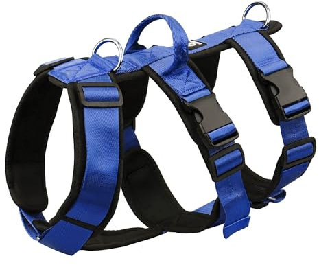 LAVAMOND No Escape Hundegeschirr Groß, einfach anzuziehendes Hundegeschirr mit Griff und gepolstertem Futter, No Pull Geschirr für mittelgroße Hunde, verstellbares Hundegeschirr zum Wandern