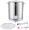 VEVOR Fermentatore a Secchio per Birra Artigianale Uso Domestico in Acciaio Inossidabile Capienza 60,6 Litri Doppia Filtrazione, Kit Fermentazione per Birra con Termometro, Pentola Fermentatore Birra