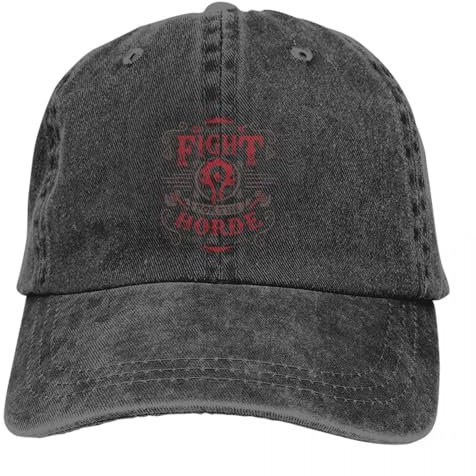 Baseballkappe Pure Color Dad Hats Fight for The Horde Damen Hut Sonnenblende Baseball Caps Peaked Cap