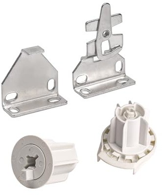 Roller Blinds Replacement Parts Kit for 1.5(38mm) Tube, Roller Shade Fitting with R8 Clutch, Metal Bracket and Pin Plug