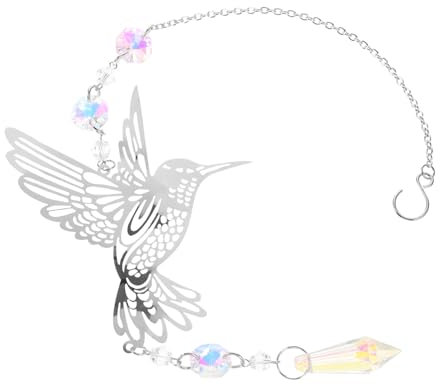 BESPORTBLE Sonnenfänger Vogel Aus Kristall Für Innenfenster Hängende Vogel-Dekoration Filigran Und Kreativ Als Geschenk