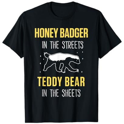 Honey Badger Nelle Strade Amante Animale Tasso Del Miele Maglietta