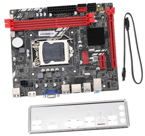 Homoyoyo Placa Base ATX Compatible Lga Tarjeta Madre para Pc De Escritorio Dual Rendimiento Estable y Fácil Instalación