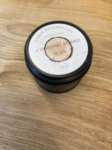 Urban Reclamation Chopping Board Finish Wax/Butter 100ml - Food-Safe Wood Finish - Made with Beeswax and Mineral Oil Cream