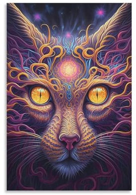 Entzückende Luchs-Poster, Drucke, Schlafzimmerdekoration, Leinwand für Wand, Kunstdruck, Geschenk, Heimdekoration, Poster, Paar feiern, 20 x 30 Zoll (50 x 75 cm)