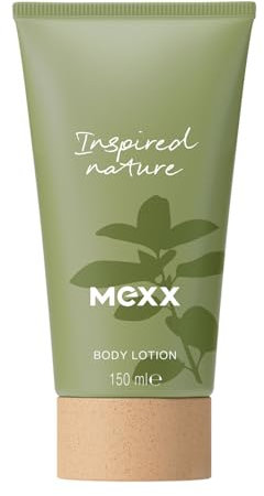 Mexx Inspired Nature Körperlotion, feuchtigkeitsspendende Körperlotion mit stimmungsaufhellenden Eigenschaften, 150 ml