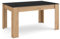 Skraut Home | Mesa Comedor | Mesa Fija Cocina y Salón | 140x90x76 cm | para 6 comensales | Muebles Comedor | Estilo Moderno | Negro y Roble