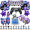 Geburtstag Dekoration, Fortnit Geburtstagsdeko 40 Stück Gaming Party Geburtstag Deko Partygeschirr Banner Folienballon Luftballon Kuchendeko Game Thema Geburtstagsparty Junge