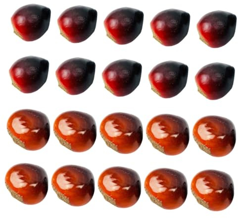 Künstliche Kastanien Leichte Deko, aus Schaumstoff, 20 Stück | Sichere Verarbeitung, Feine Ausführung, Kreative Optik, Foto Requisiten Weihnachten Zufälliger Stil