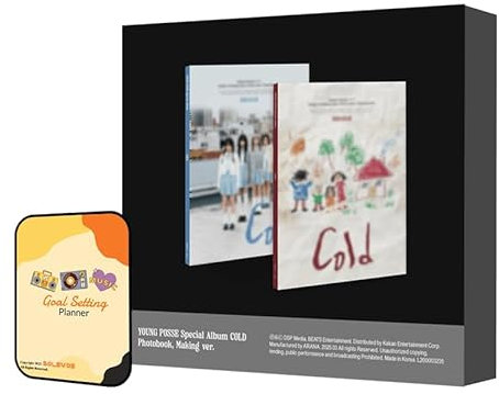 YOUNG POSSE Album - COLD Photobook + Making 2 ver. Full Album Set+Pre Order Benefits+BolsVos Exclusive K-POP Giveaways Package