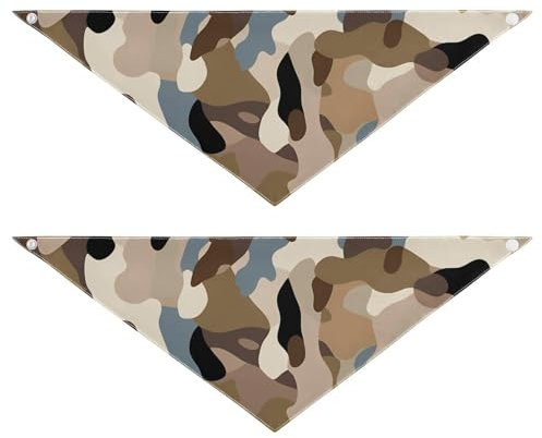 Hundehalstuch, Camouflage, Retro-Stil, einzigartige Form, verstellbare Passform, Haustier-Zubehör für Hunde und Katzen