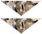 Hundehalstuch, Camouflage, Retro-Stil, einzigartige Form, verstellbare Passform, Haustier-Zubehör für Hunde und Katzen