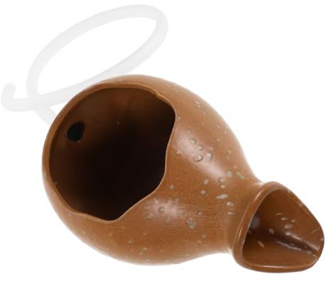 MAGICLULU Fontaine à Jet Eau Céramique pour Bassin Cruche avec Cascade pour Jardin Décoration pour Terrasse Et Aquarium
