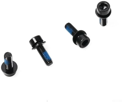 Oniissy Befestigungsschraube für Scheibenbremsen, M6 x 18 mm, schwarzer Stahl, Bremssattel-Befestigungsschraube, kompatibel mit Mountainbike, Ölbremssystemen