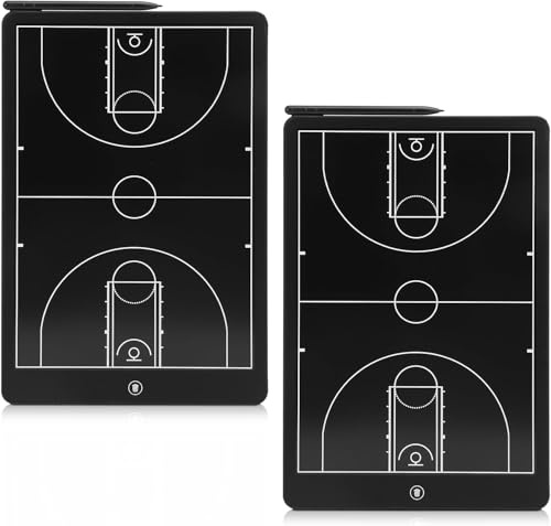 ZEMBSOYA LCD Elctronic Taktiktafel,Basketball Taktiktafel mit Tacical Pen,Erasable Tactical Drawing Board für Fußball, Basketball, Baseball Meisterschaft oder Training