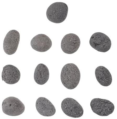 LOORGVEL Saunasteine 3–5cm 1,9 kg Beutel Rissfeste Natursteine für Saunaofen Schnelle Wärmeaufnahme Langlebige Dampfsteine für Dampfsauna und Feuerstelle